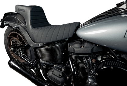 SLYFOX High Noon Seat - Vinyl - Classic Stitch - Black Logo - FL/FX '18-'24 4701A-slyfox