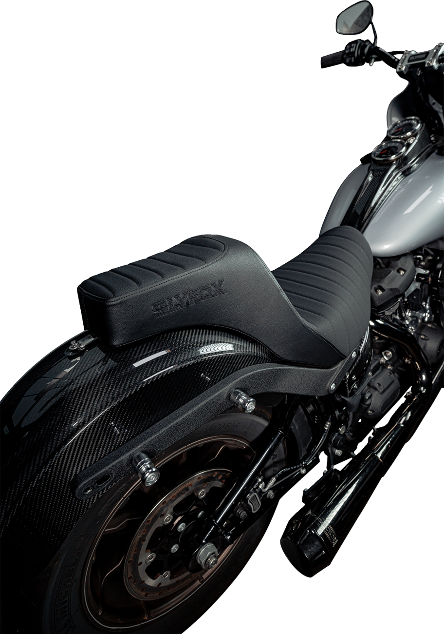SLYFOX High Noon Seat - Vinyl - Classic Stitch - Black Logo - FL/FX '18-'24 4701A-slyfox