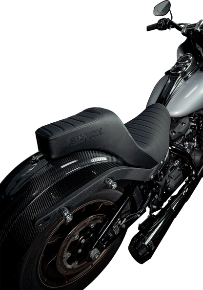 SLYFOX High Noon Seat - Vinyl - Classic Stitch - Black Logo - FL/FX '18-'24 4701A-slyfox