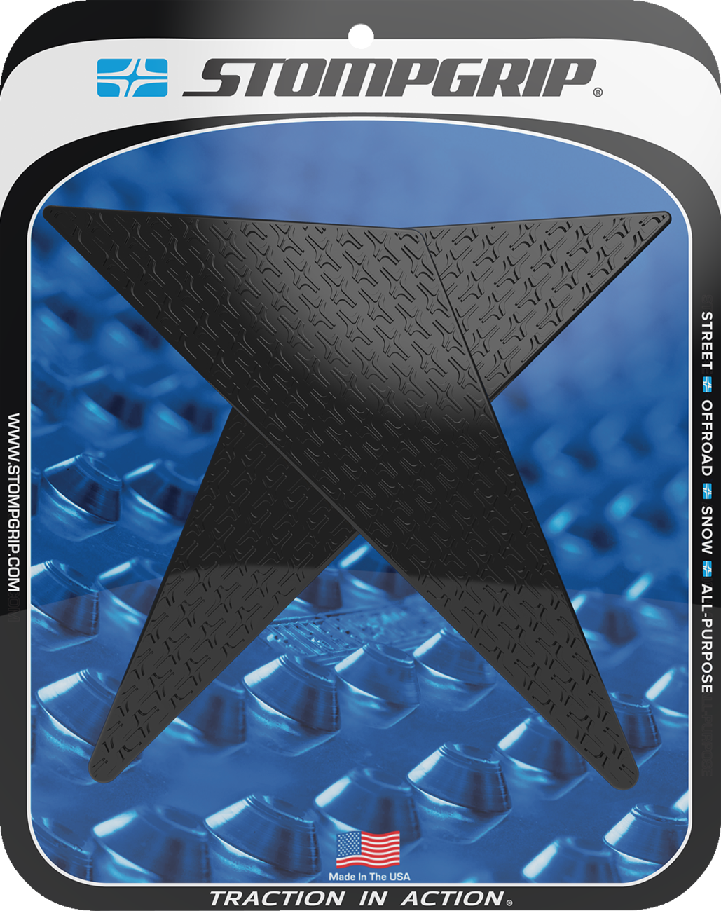 STOMPGRIP Tank Grips - Icon - Black - Honda - GL '18-'25 55-14-0156B