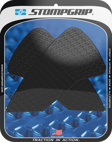 STOMPGRIP Tank Grips - Icon - Black - Honda - CRF '21-'25 55-14-0189B