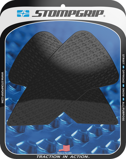 STOMPGRIP Tank Grips - Icon - Black - Honda - CRF '21-'25 55-14-0189B