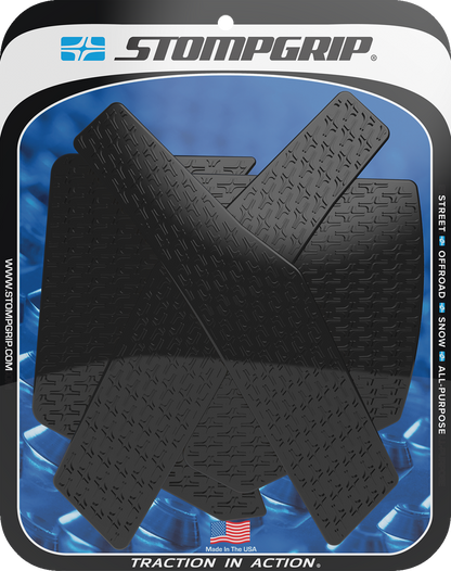 STOMPGRIP Tank Grips - Icon - Black - Honda - CRF '21-'24 55-14-0190B