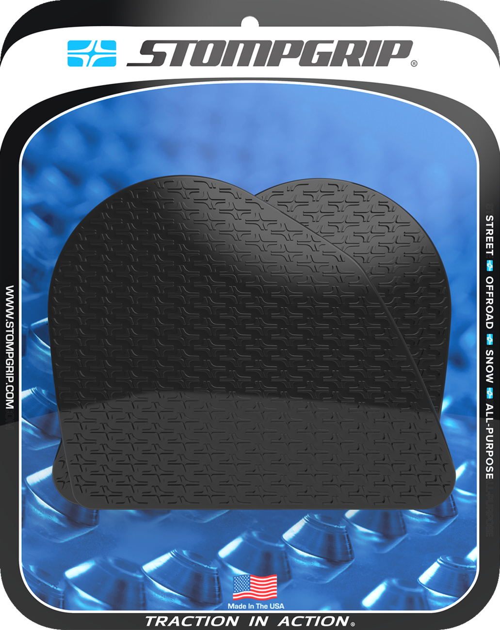 STOMPGRIP Tank Grips - Icon - Black - Ducati - DesertX '22-'25 55-14-0198B
