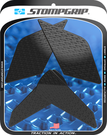 STOMPGRIP Tank Grips - Icon - Black - Kawasaki - Ninja '23-'25 55-14-0204B