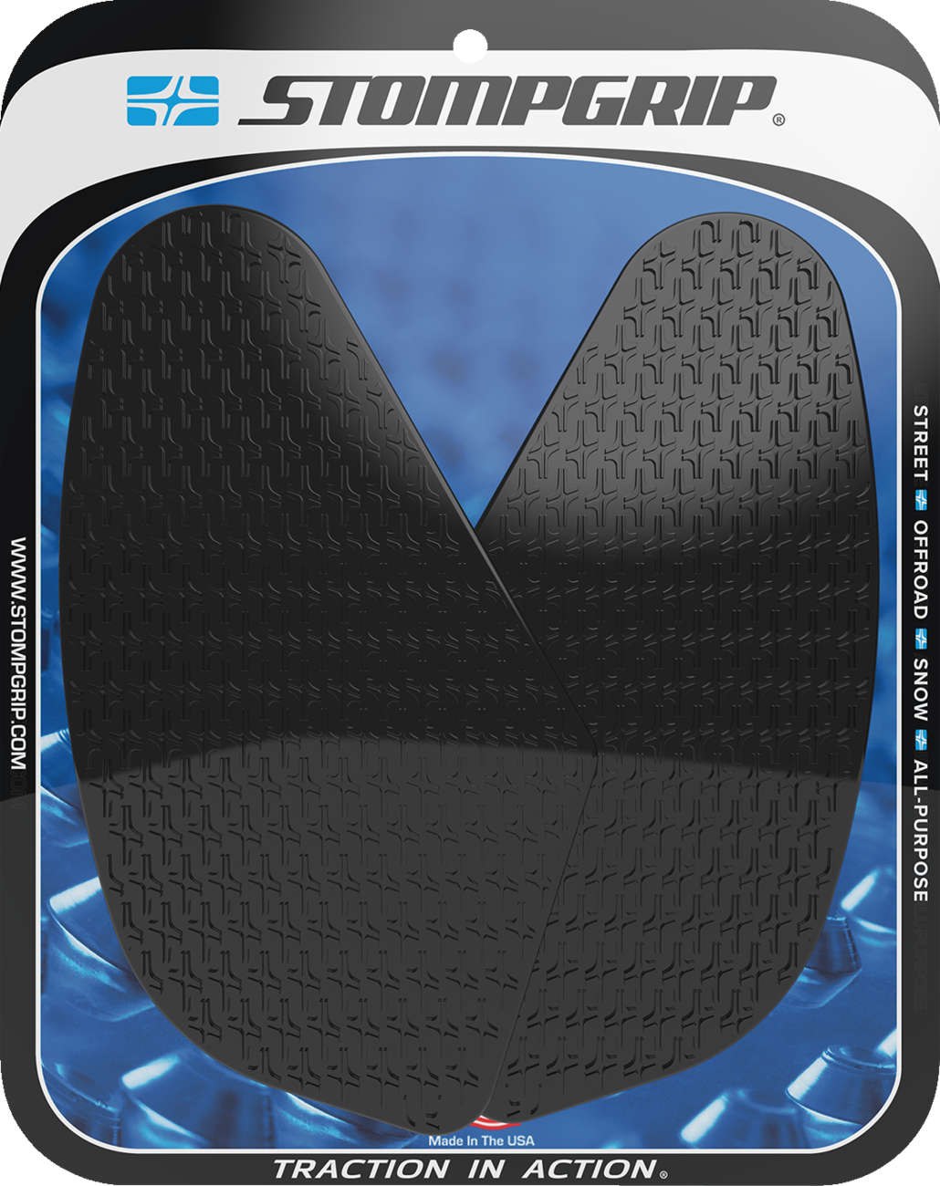 STOMPGRIP Tank Grips - Icon - Black - Yamaha - Tracer '24 55-14-0209B