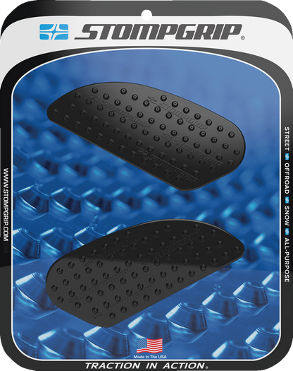 STOMPGRIP Tank Grips - Volcano - Sprint - Black - Universal 50-10-0007B