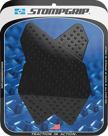 STOMPGRIP Tank Grips - Volcano - Black - Kawasaki - Versys '17-'25 55-10-0028-1B