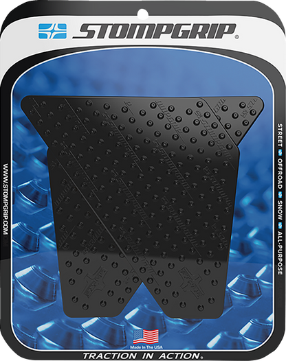 STOMPGRIP Tank Grips - Volcano - Black - Yamaha - Super Tenere '14-'24 55-10-0060-5B