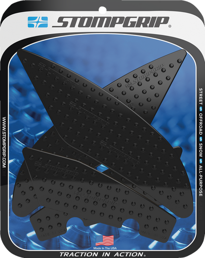 STOMPGRIP Tank Grips - Volcano - Black - Yamaha - YZF '17-'20 55-10-0145B