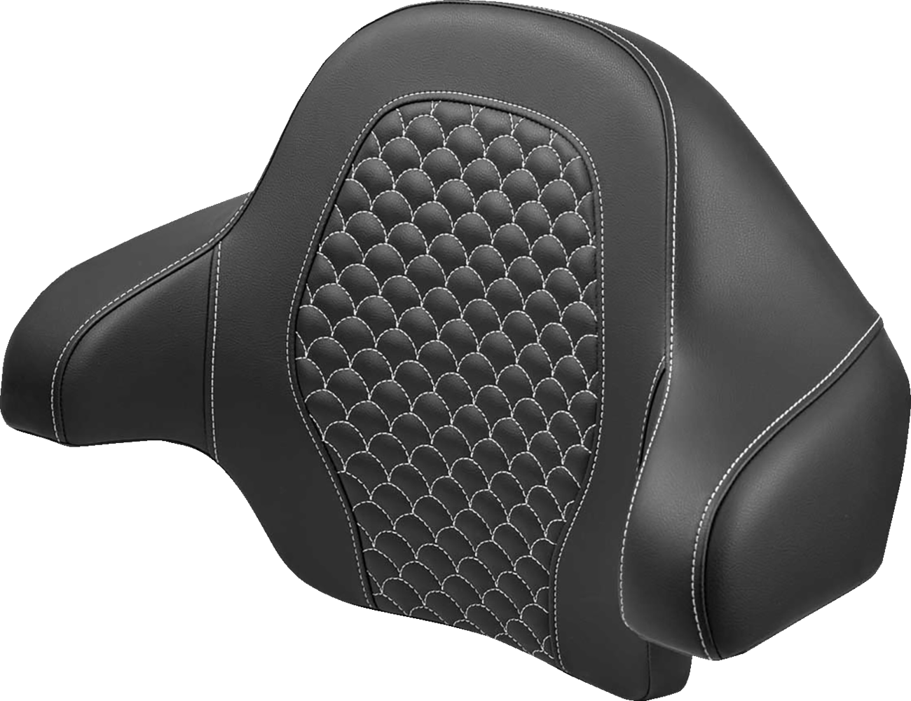 SADDLEMEN Tour Pak - Dragon Scale - White Stitch - FLH/FLT '14-'24 814-07-15506