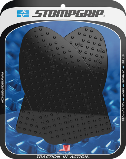 STOMPGRIP Tank Grips - Volcano - Black - Suzuki - GS '22-'25 55-10-0179B