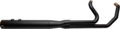 S&S CYCLE 2-into-1 Sidewinder Exhaust System - 50 State - Black - Touring '07-'16 550-0772