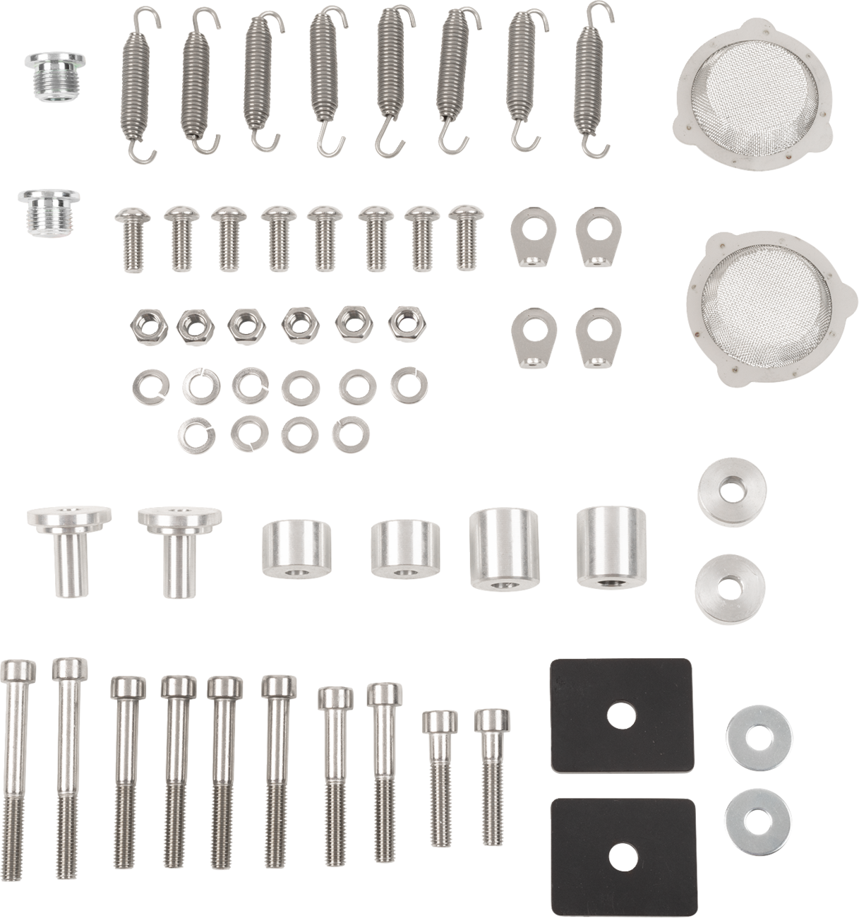 TRINITY RACING Full Dual Exhaust System - Brushed - RZR XP 1000 TR-4190D
