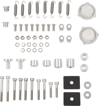 TRINITY RACING Full Dual Exhaust System - Brushed - RZR XP 1000 TR-4190D