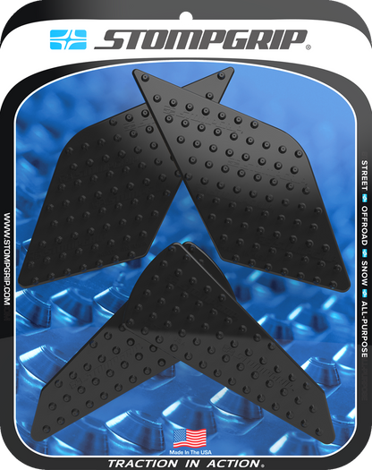 STOMPGRIP Tank Grips - Volcano - Black - Kawasaki - Ninja '23-'25 55-10-0204B