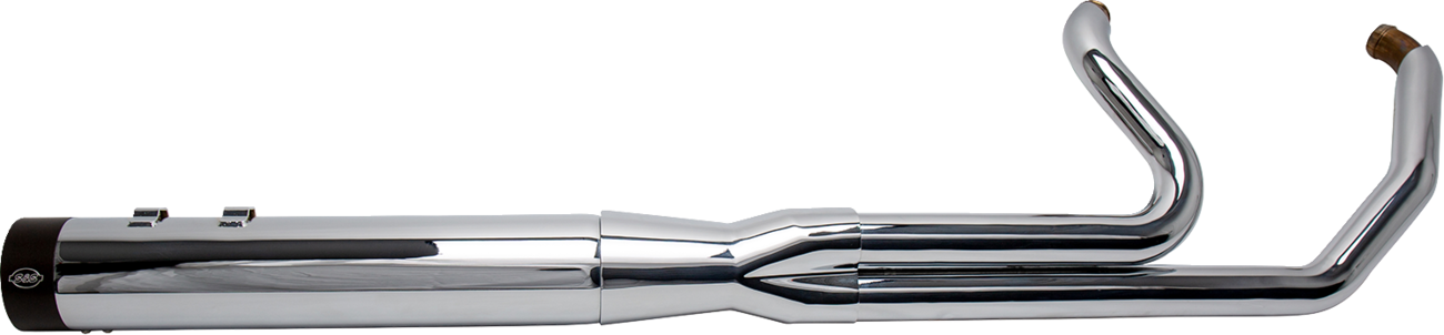 S&S CYCLE 2-into-1 Sidewinder Exhaust System - 50 State - Chrome - Touring '07-'16 550-0771