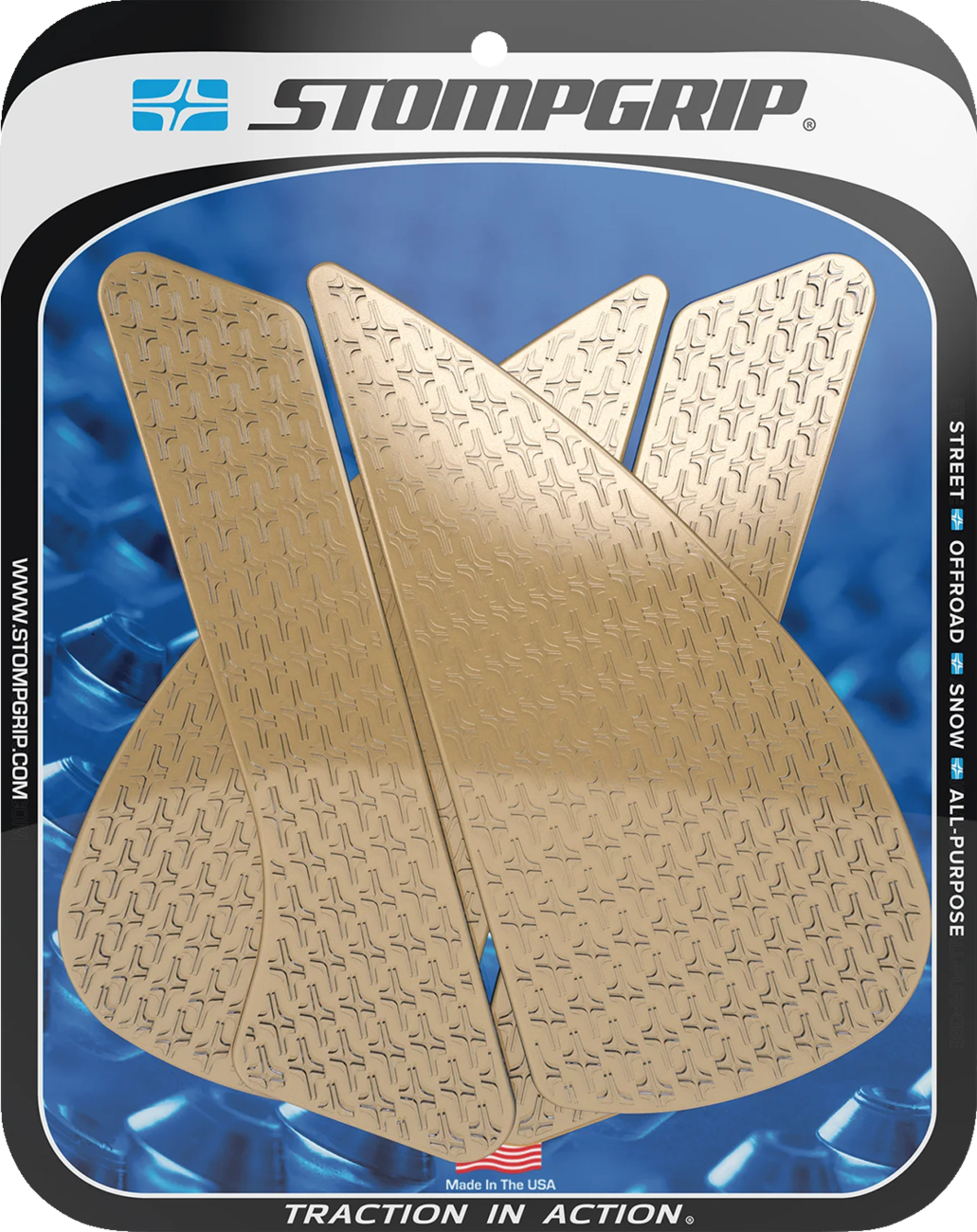 STOMPGRIP Tank Grips - Icon - Clear - Honda - CBR '21-'25 55-14-0177C