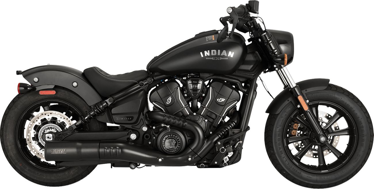 VANCE & HINES Hi-Output Slip-On Muffler - Black - Indian Scout/Bobber 48627