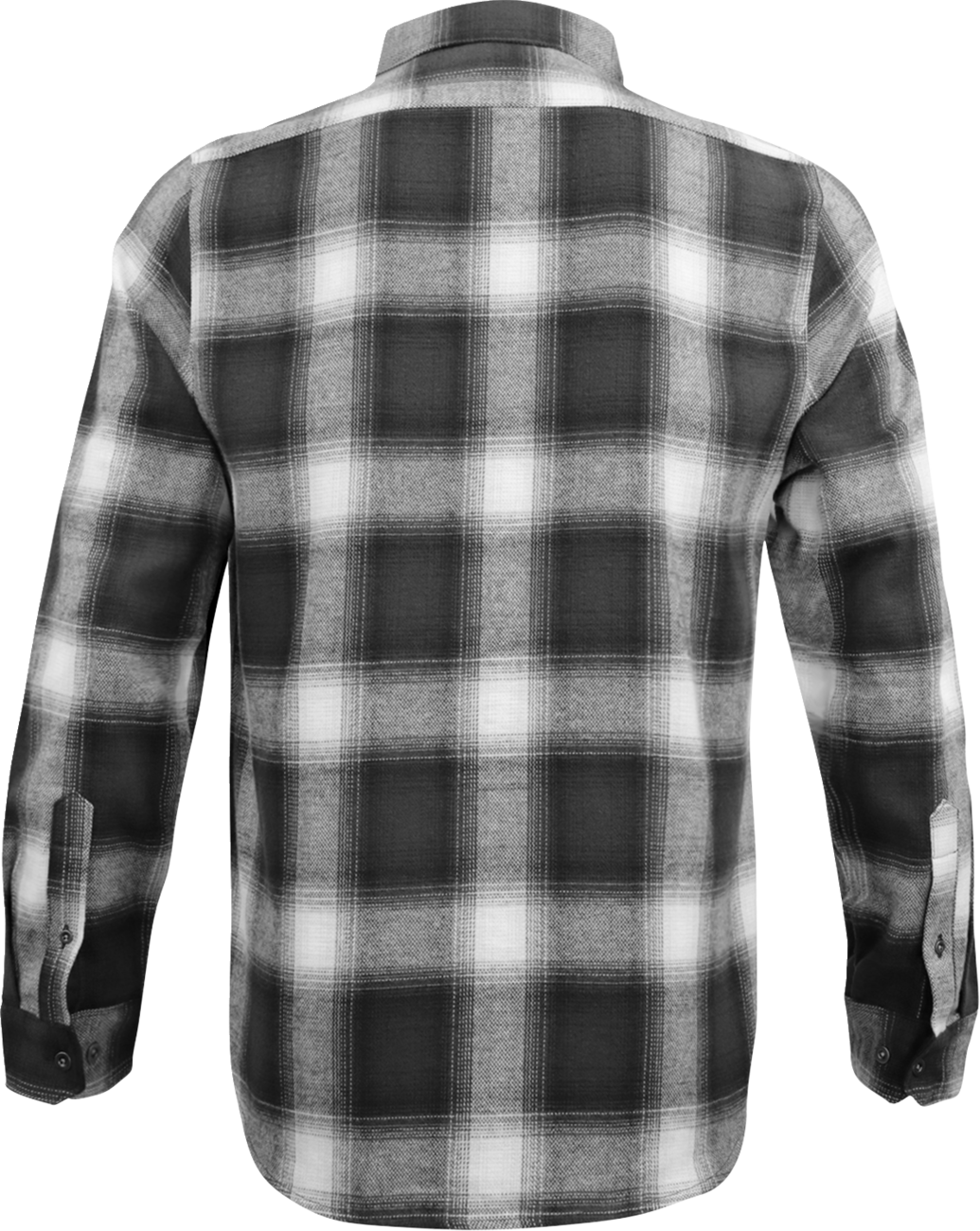 THROTTLE THREADS Drag Specialties Flannel 25 Shirt - Black/Gray - 4XL DRG33ST61GY4R