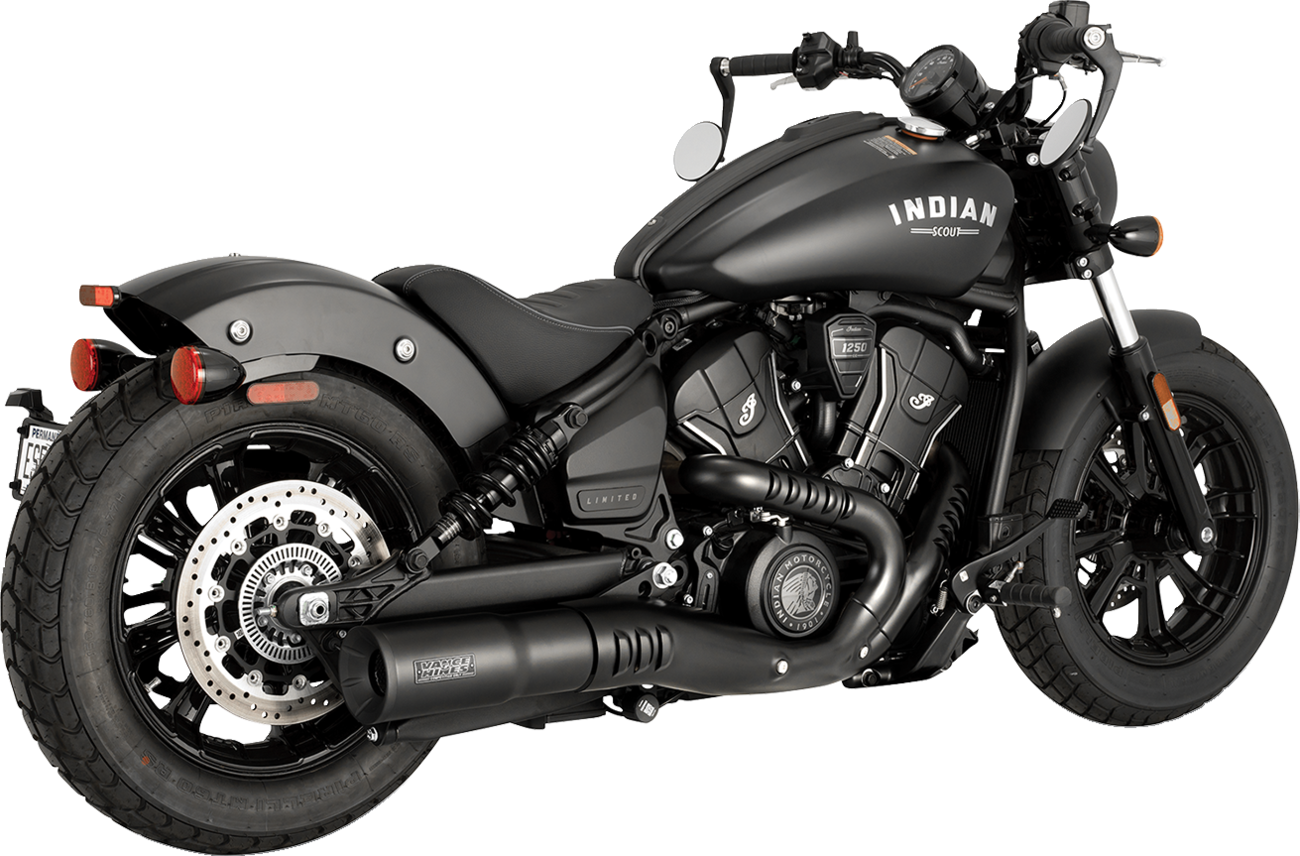VANCE & HINES Hi-Output Slip-On Muffler - Black - Indian Scout/Bobber 48627