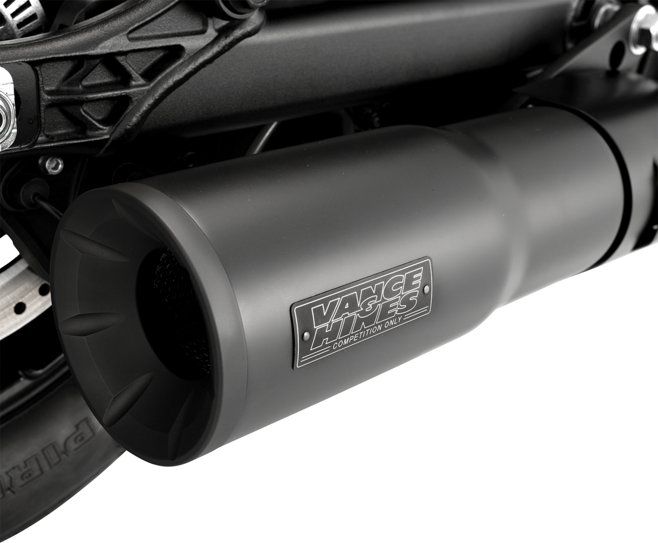 VANCE & HINES Hi-Output Slip-On Muffler - Black - Indian Scout/Bobber 48627