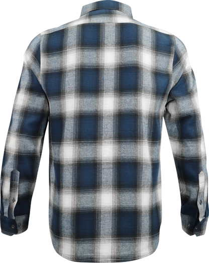 THROTTLE THREADS Parts Unlimited Flannel 25 Shirt - Blue/Black - XL PSU39ST61BLXR