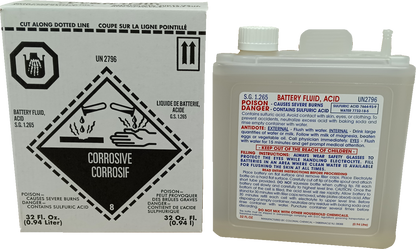 YUASA Battery Acid - 32 oz. YUAACID32BOX