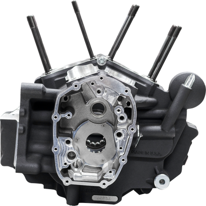 S&S CYCLE Crankcase - MK-Series "B" - Black - M8 Softail 310-1326