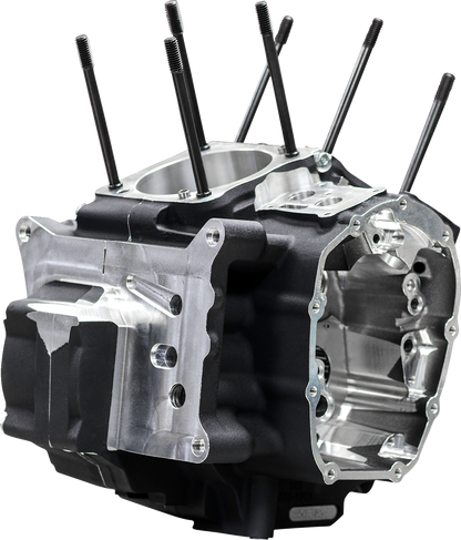 S&S CYCLE Crankcase - MK-Series "B" - Black - M8 Softail 310-1326
