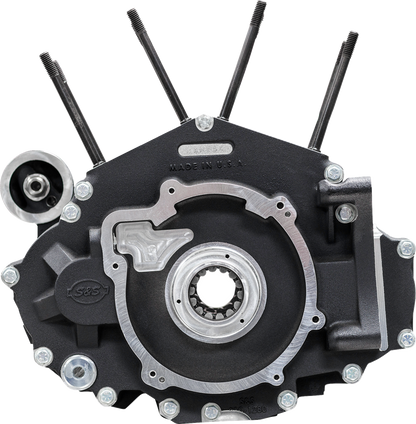 S&S CYCLE Crankcase - MK-Series "B" - Black - M8 Softail 310-1326