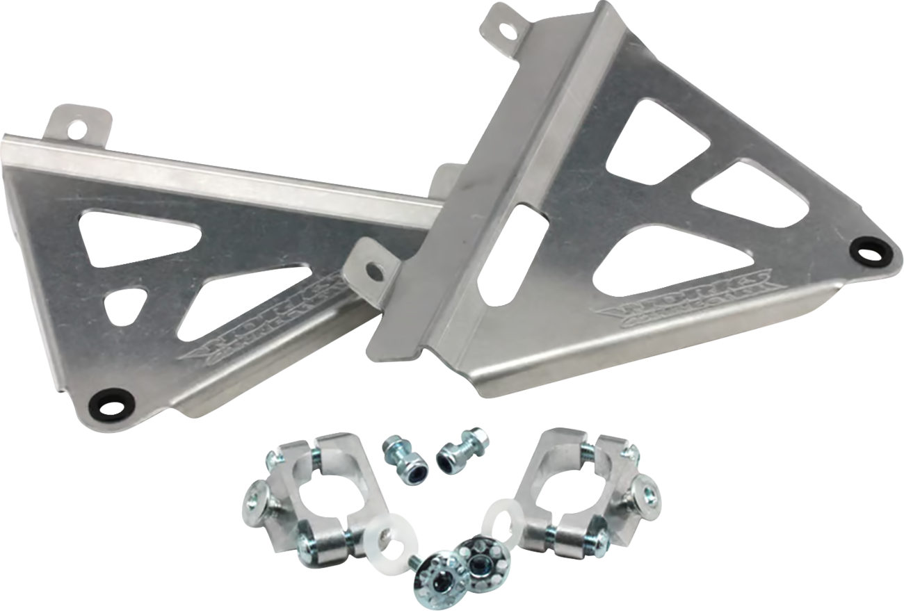 WORKS CONNECTION Radiator Brace Set - Silver - Yamaha 18-073