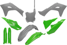 UFO Body Kit - Green/Gray - Kawasaki - KX KAKIT231F@555