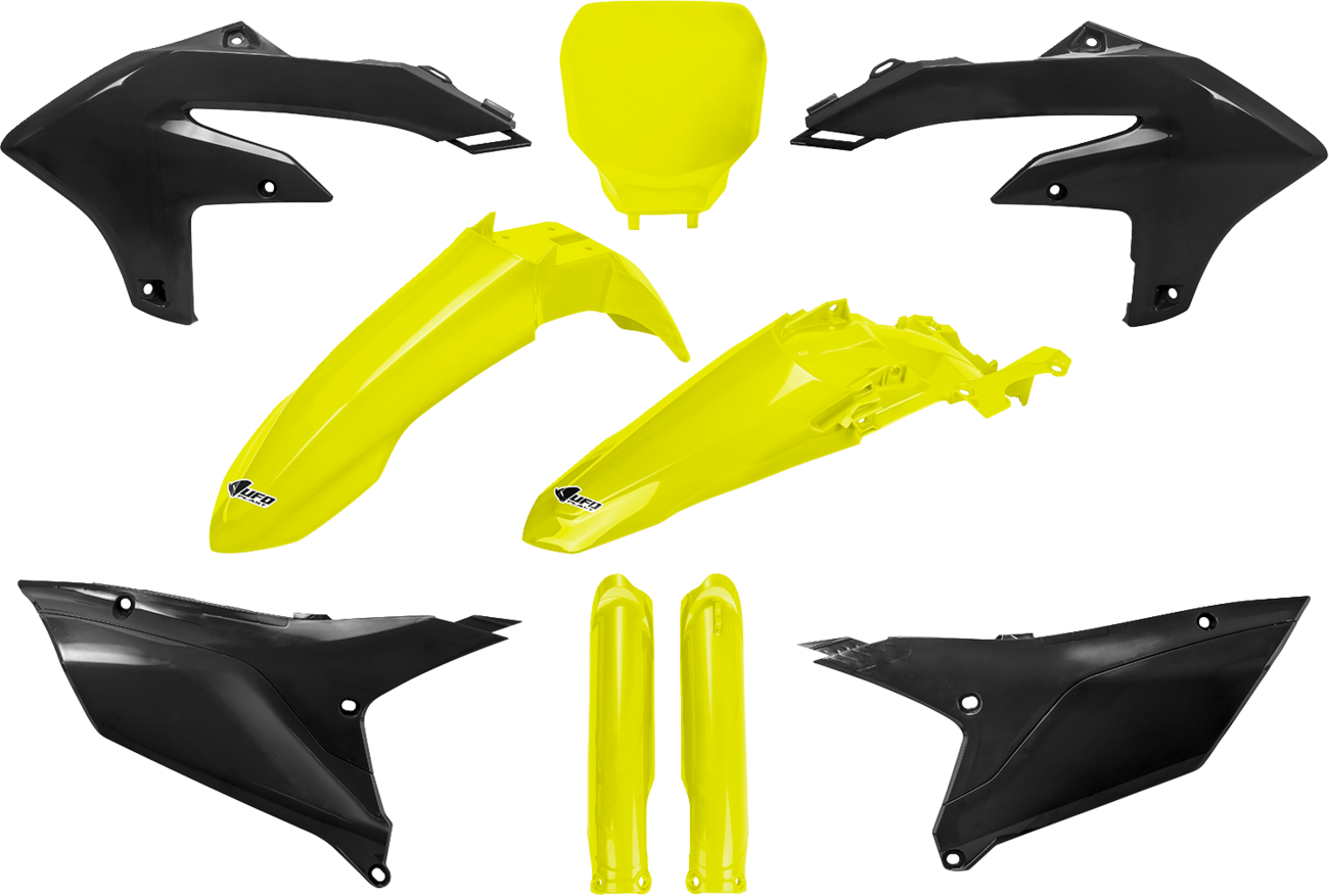 UFO Body Kit - Yellow/Black - Yamaha - YZ '23-'25 YAKIT326F@444