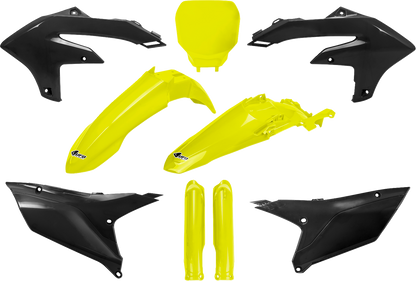 UFO Body Kit - Yellow/Black - Yamaha - YZ '23-'25 YAKIT326F@444