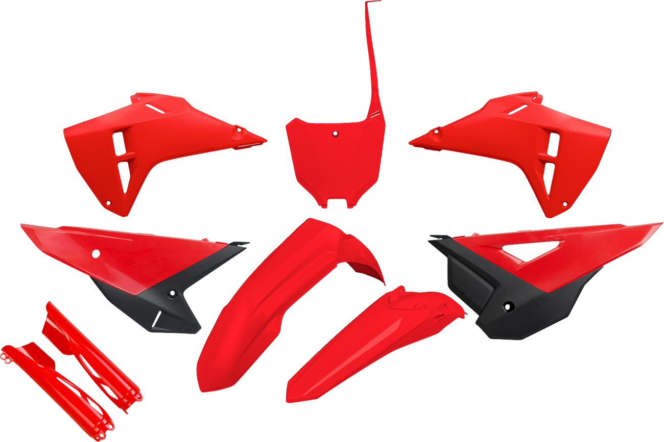 UFO Restyle Body Kit - '25 OEM Red/Black - Honda - CRF '21-'24 HOKIT128F@999