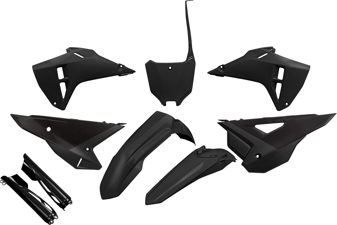 UFO Restyle Body Kit - Black - Honda - CRF '21-'24 HOKIT128F@001