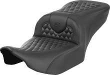 SADDLEMEN Heated RoadSofa™ Seat - Honeycomb Stitch - w/o Backrest - FLH/FLT '23-'24 823-07-189A0