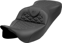 SADDLEMEN RoadSofa™ Tri Gripper Seat - Standard Reach - w/o Backrest - FLH/FLT '08-'25 808-07B-21000