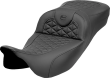 SADDLEMEN RoadSofa™ Tri Gripper Seat - Extended Reach - w/o Backrest - FLH/FLT '08-'25 808-07B-21100