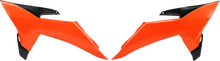 UFO Radiator Covers - Fluorescent Orange/Black - KTM KT05025#FFLU