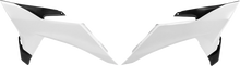 UFO Radiator Covers - '20-'26 OEM White/Black - KTM KT05025#042
