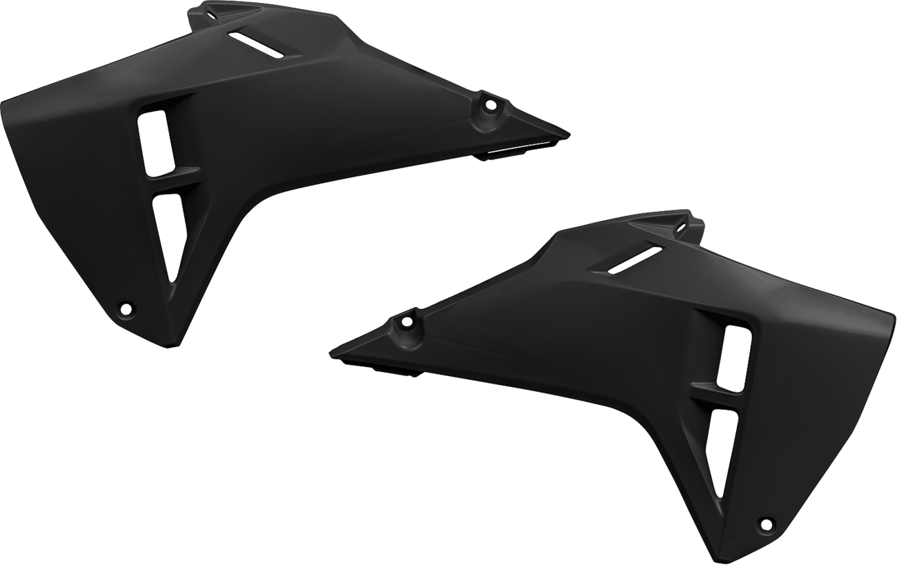 UFO Radiator Covers - Black - Honda - CRF 250 R/RX HO05619#001