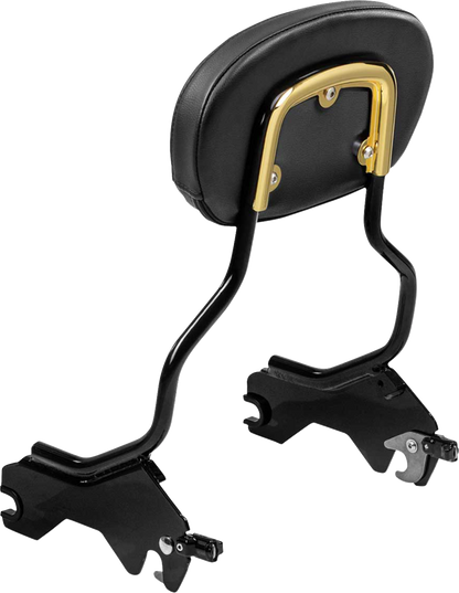 SADDLEMEN Sissy Bar Pad Bracket - Gold 15725GO