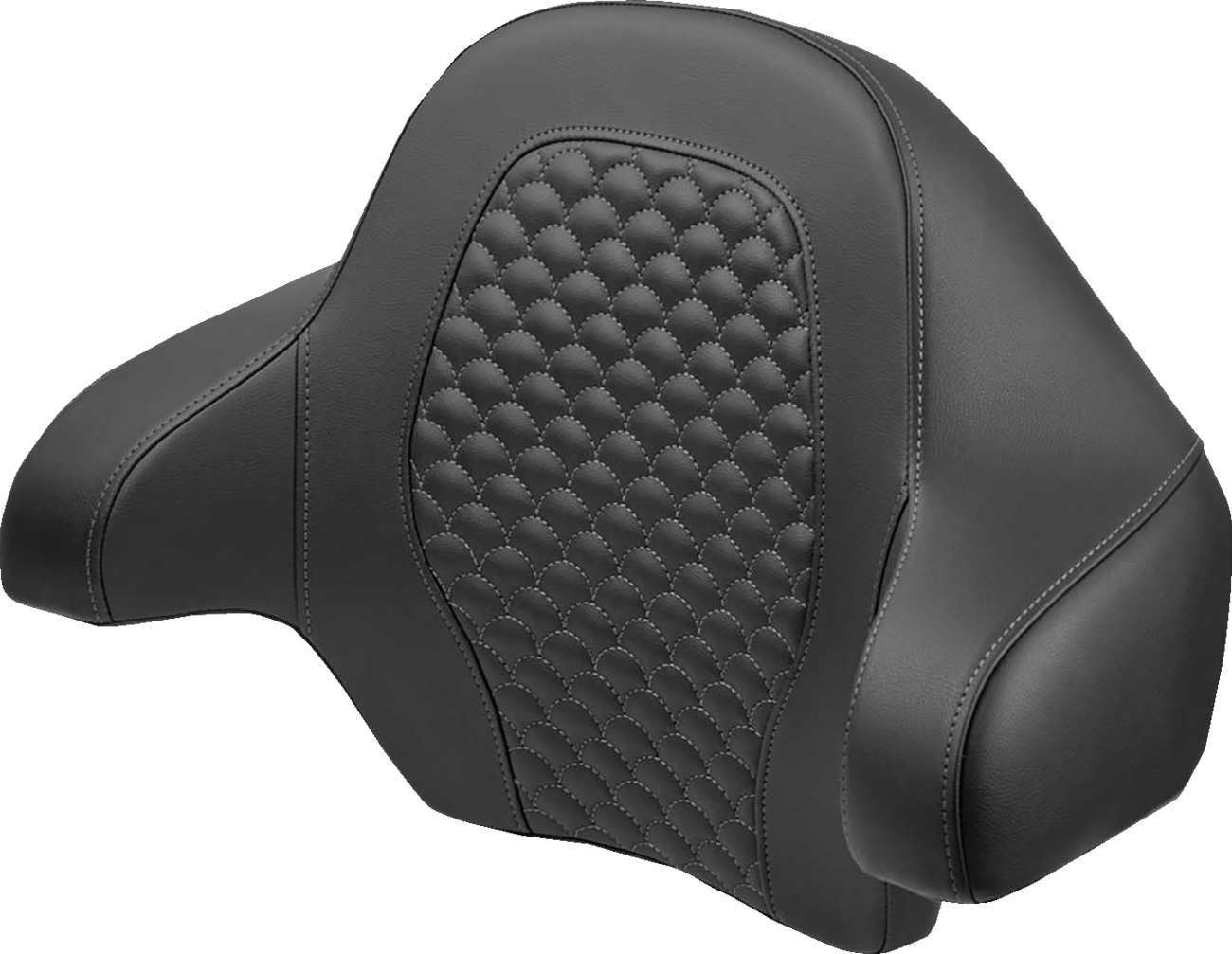 SADDLEMEN Tour Pak - Dragon Scale - Gray Stitch - FLH/FLT '14-'24 814-07-15502