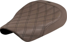 SADDLEMEN Solo Seat - Lattice Stitch - Brown - Sportster S '21-'25 821-36-002BLS