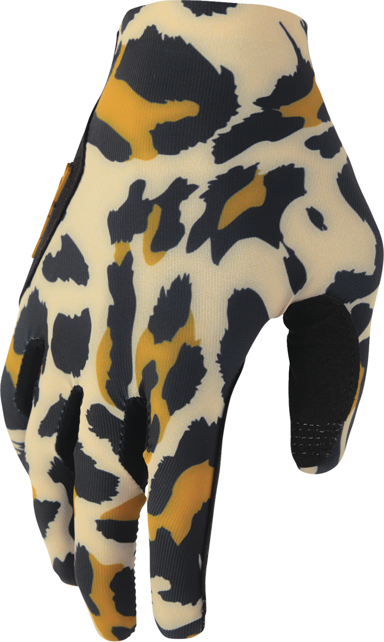 THOR Women's Sportmode Cheetah Gloves - Tan/Black - XL 3331-0311