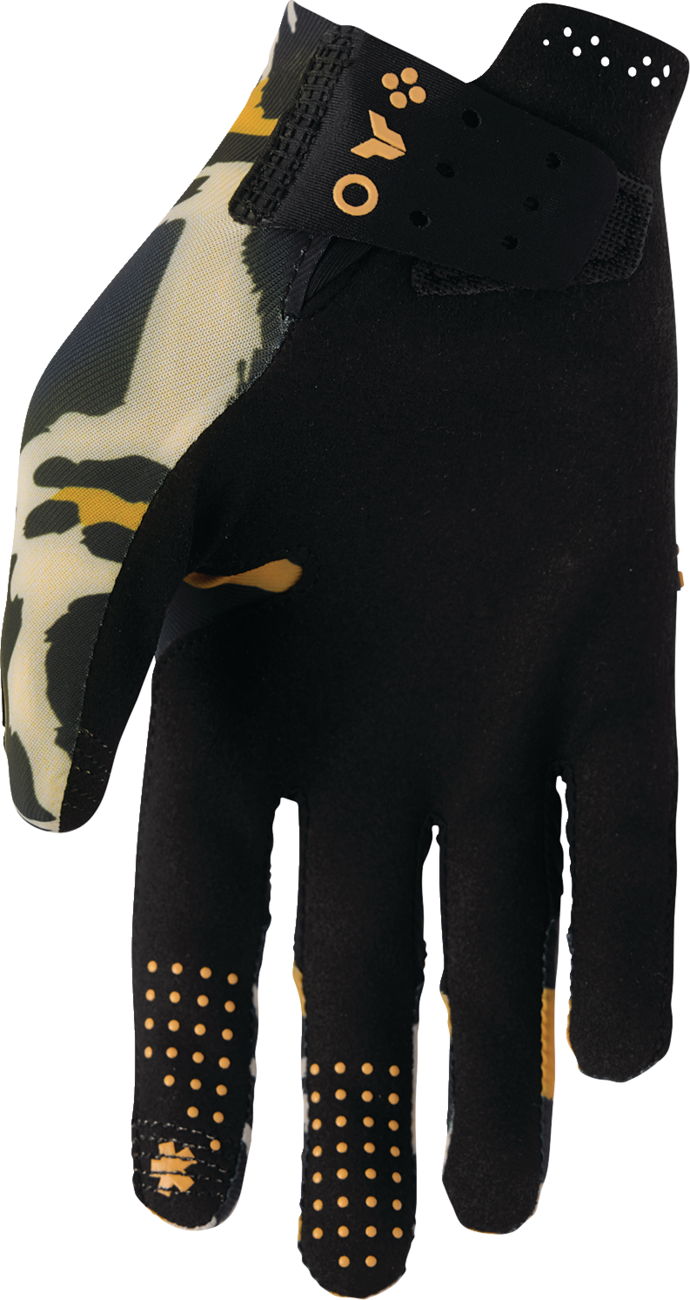 THOR Women's Sportmode Cheetah Gloves - Tan/Black - XL 3331-0311