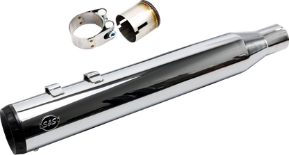 S&S CYCLE 2-into-1 Swindler Exhaust Conversion Kit - 4" - Chrome - M8 Touring 550-1140