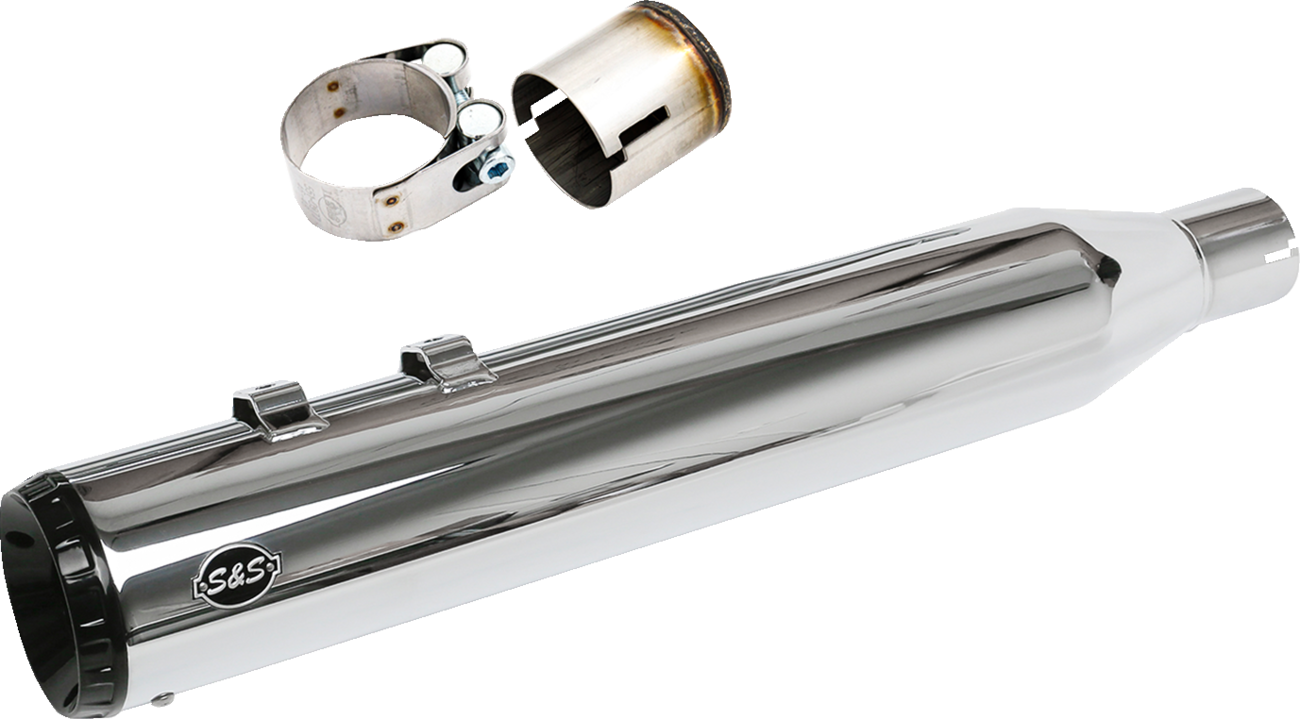 S&S CYCLE 2-into-1 Swindler Exhaust Conversion Kit - 4-1/2" - Chrome - M8 Touring 550-1142